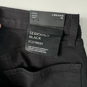J Brand black skinny jeans. NWT. Seriously black ecowash. Size 28